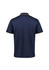 A navy blue men's polo shirt with short sleeves and contrasting collar trim. Features a logo on the chest.