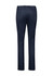 A pair of women's slim leg stretch chino pants in navy blue, featuring a back view with two pockets and a logo.