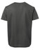 A dark green T-shirt with a plain design and a visible logo on the back.