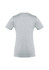 A grey women's short sleeve T-shirt with a fitted design and a logo on the back.