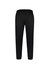 A pair of black women's track pants featuring an elastic waistband and tapered cuffs. Includes a logo on the garment.