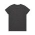 A black t-shirt featuring a plain design with no visible branding. Back view of the shirt.