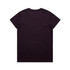 A dark grey T-shirt with a simple crew neck design, featuring a smooth back without any visible graphics or logos.