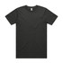 A plain black Block Tubular Tee featuring a crew neckline and short sleeves, with a logo on the label.