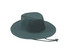 A green poly cotton slouch hat featuring ventilation holes and a drawstring for adjustment.