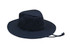 A black Poly Cotton Slouch Hat with ventilation holes and an adjustable drawstring. It has a simple design and no visible branding.