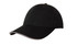 A black Chino Twill cap with a sandwich trim and branding on the front.