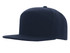 A navy blue Premium American Twill A Frame Cap featuring a structured design and a flat brim.
