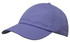 A washed chino twill cap in a light purple colour, featuring a curved brim and a logo on the front.