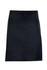 A short waist apron made of 100% cotton canvas in black, featuring a front pocket and a simple design.