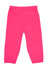 Bright pink baby pants in a soft fabric, featuring a simple design and an elastic waistband.