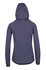 A navy blue women's junior hoodie with a fitted design and a hood, featuring a back view. It has a logo.