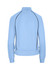 A light blue women's/juniors unbrushed contrast jacket featuring a rounded collar and contrasting seam details.