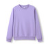 A purple kids' crew neck jumper with long sleeves and a ribbed collar. It features a subtle logo.