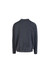 A unisex stone wash sweatshirt in a dark grey colour, featuring a simple design and relaxed fit.