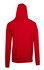 A red men's brushed heavy zip fleece hoodie with a hood and no visible logos.