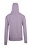 A grey men's brushed heavy zip fleece hoodie with a hood and cuffed sleeves, featuring a logo.