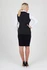 A black women's soft shell vest from the TEMPEST range, viewed from the back, worn over a white shirt.