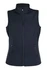A black women's soft shell vest from the TEMPEST range, featuring a zip front and side pockets.