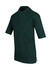 A dark green men's polo shirt made of 100% cotton, featuring a collar and short sleeves. It has a logo on the chest.