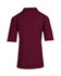 A maroon men's regular pique knit polo shirt with a collared design and short sleeves. It features a logo.