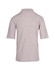 A grey men's regular pique knit polo shirt featuring a collar and short sleeves, with a logo on the back.
