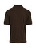 A dark green men's cotton polo shirt featuring a classic design and a back view. It has a logo.
