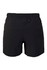 Black kids' FLEX shorts featuring a stretchy fabric and a zippered pocket at the back. Includes a logo.