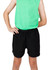 Kids' FLEX shorts in black, featuring a comfortable elastic waistband and 4-way stretch design.