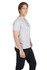 A grey men's Hanley T-shirt displayed on a model, featuring a fitted design and a logo.