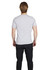 A grey men's Hanley T-shirt, viewed from the back, paired with black trousers. The shirt features a branding logo.