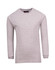 A grey long sleeve T-shirt for kids, featuring a round neck and a branded label at the neckline.