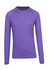 A long-sleeve shirt in heather purple with a crew neck and raglan sleeves, featuring a small logo.