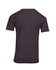 A dark grey crew neck t-shirt with short sleeves and a back view. The shirt features a logo on the side.