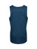 A blue kids' polyester singlet featuring a classic sleeveless design and a subtle texture. It has a logo on the back.
