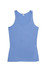 A blue women's American style singlet featuring a fitted design and a scoop neck. It includes a small logo.