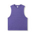 A purple sleeveless tee from the Greatness Range, featuring a simple design and a logo.