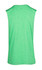 A sleeveless tee in bright green from the Greatness Range, featuring a simple design and a branding logo.