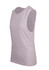 A light grey women's combed cotton tank top with a classic sleeveless design. It features a simple branding logo.