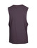 A unisex combed cotton tank in a dark grey shade. Features a simple design with no front detail.