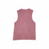 A women's stone washed tank in a soft dusty rose colour, featuring a sleeveless design and a simple shape.