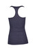 A dark grey athletic T-back singlet with a fitted design and no visible branding.