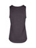 A black Women's Challenger 100% polyester singlet with a rounded neckline and sleeveless design, featuring a logo.