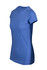 A women's athletic T-shirt in a vibrant blue colour with short sleeves and a fitted design. It features a logo.