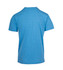A men's heavy marl T-shirt in light blue with a plain back and a branding logo on the fabric.