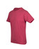 A men's heavy marl t-shirt in a rich burgundy colour, featuring a classic round neckline and short sleeves.