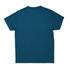 A unisex Earth Care T-shirt in teal, featuring a plain back and a simple design.