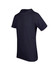 A navy blue unisex raw cotton t-shirt featuring a simple design and a logo.