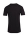 A black unisex raw cotton wave V neck T-shirt with a simple design and no visible logo on the back.