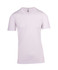 A white raw cotton V-neck T-shirt featuring short sleeves and a casual fit. Includes a branding logo.
